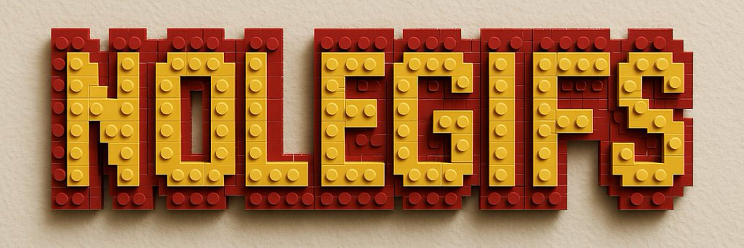 NoleGIFs spelled in red and gold toy bricks